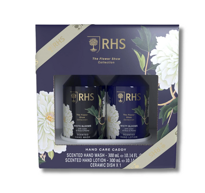 The Somerset Toiletry Co. RHS The Flower Show Collection Hand Care Caddy White Blooms