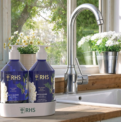 The Somerset Toiletry Co. RHS The Flower Show Collection Hand Care Caddy White Blooms