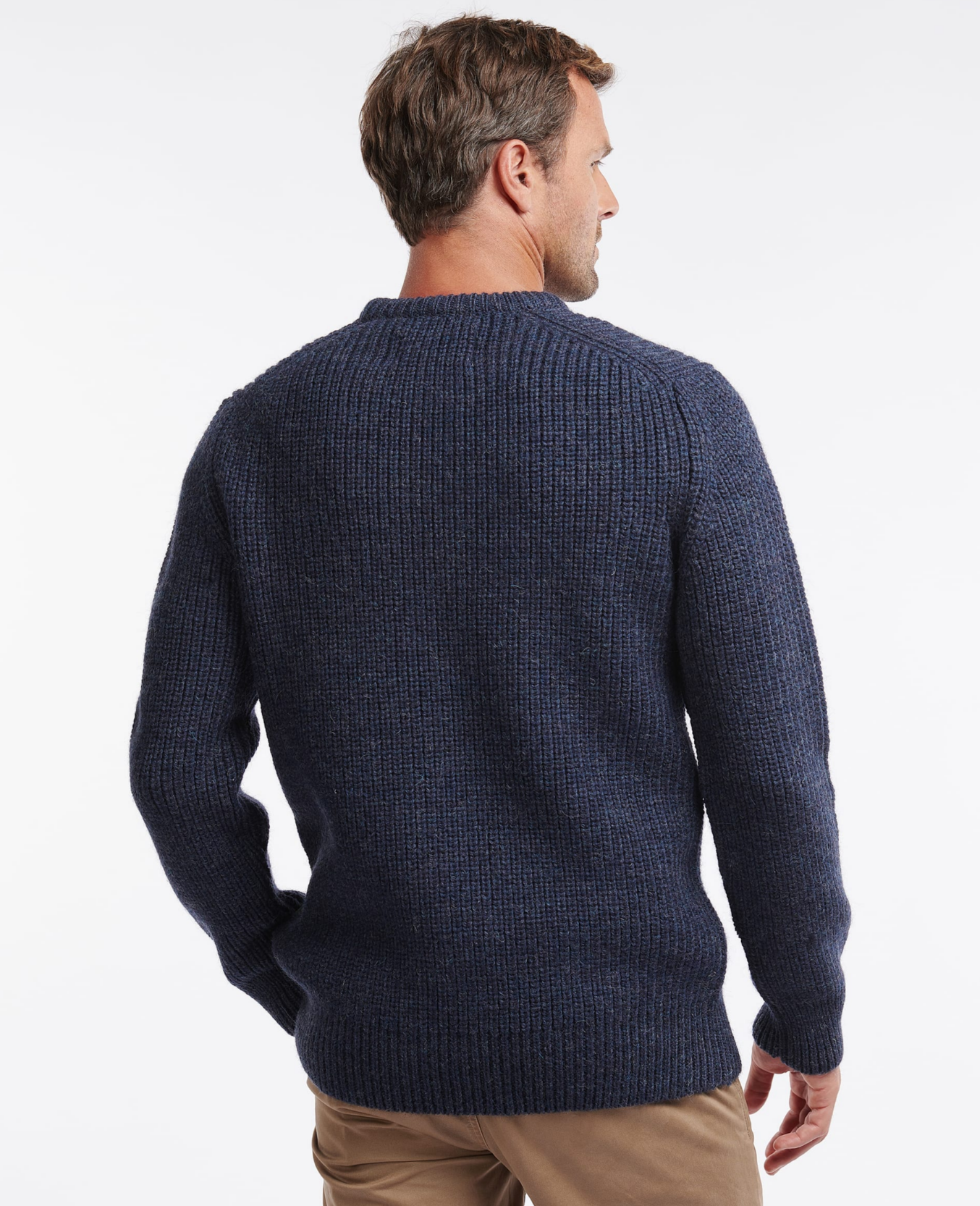 Barbour New Tyne Crew Neck Sweater Denim
