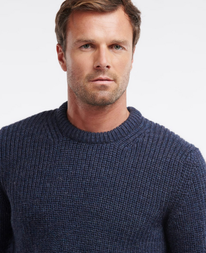 Barbour New Tyne Crew Neck Sweater Denim