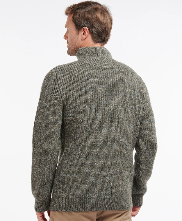 Barbour New Tyne Half Zip Sweater Derby Tweed