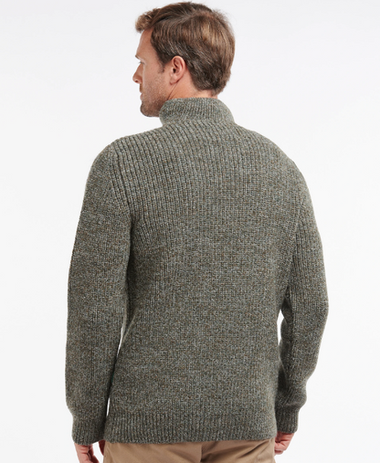 Barbour New Tyne Half Zip Sweater Derby Tweed