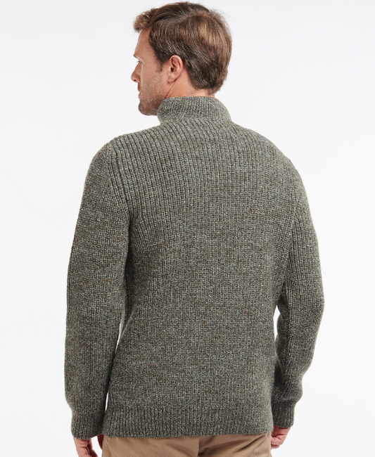 Barbour New Tyne Half Zip Sweater Derby Tweed