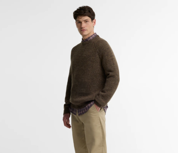 Barbour Horseford Crew Neck Sweater Camel