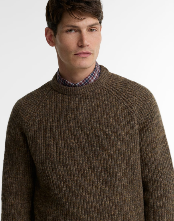 Barbour Horseford Crew Neck Sweater Camel