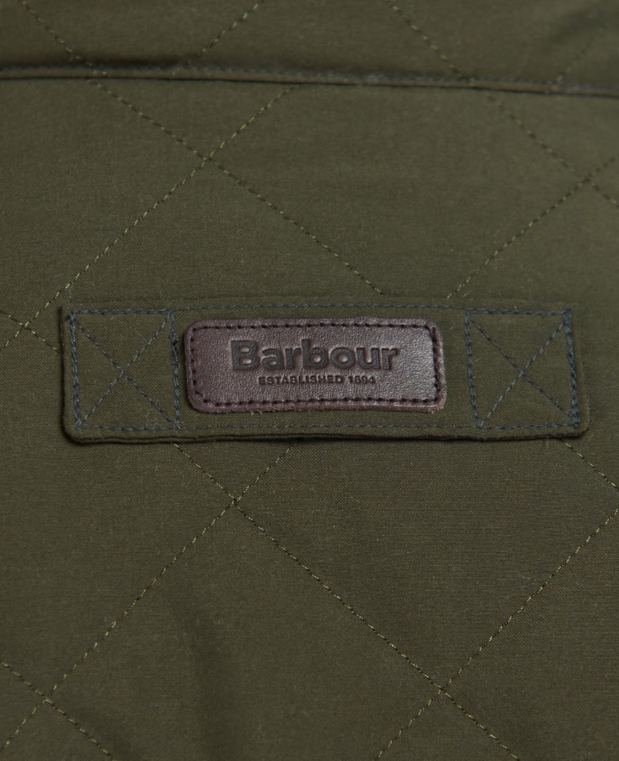 Barbour Waterproof Shoveler Quilted Jacket Dark Olive