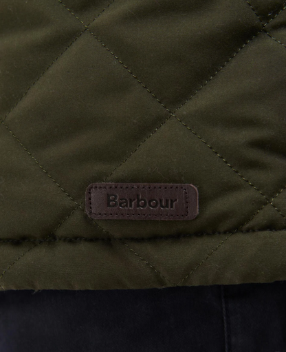 Barbour Waterproof Shoveler Quilted Jacket Dark Olive