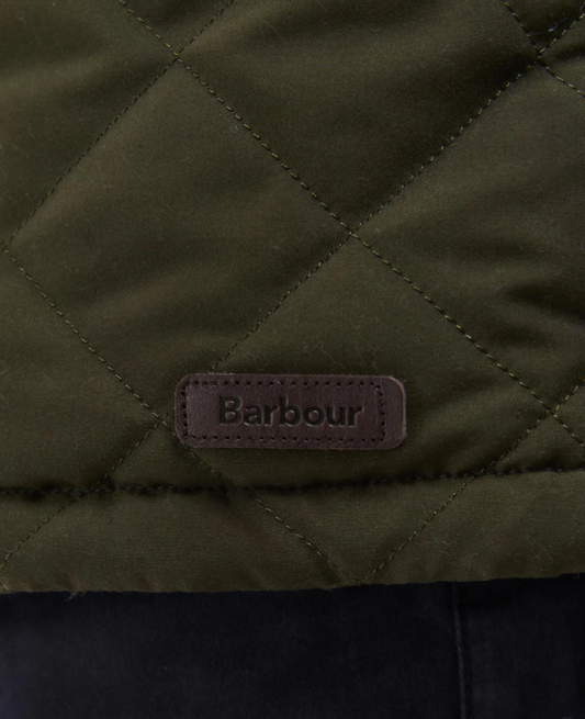 Barbour Waterproof Shoveler Quilted Jacket Dark Olive