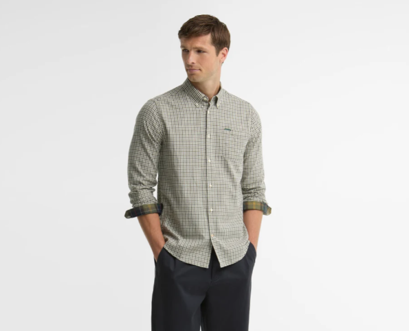 Barbour Padshaw Tailored Shirt Olive