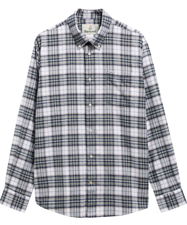 Barbour Telfield Regular Fit Checked Shirt Navy