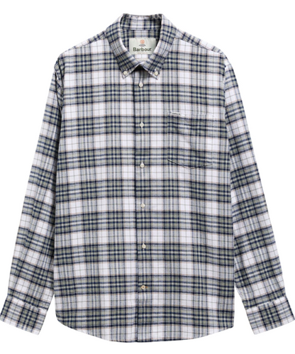 Barbour Telfield Regular Fit Checked Shirt Navy