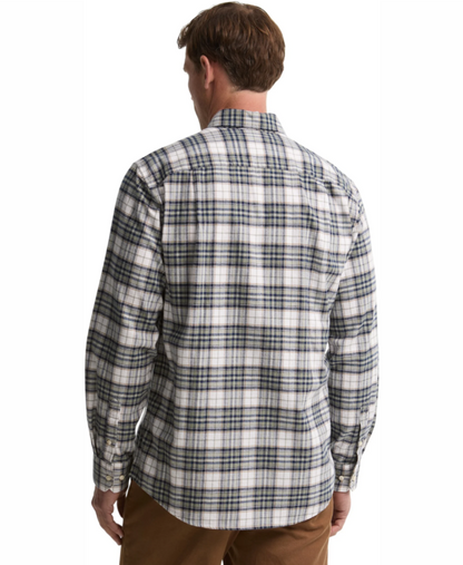 Barbour Telfield Regular Fit Checked Shirt Navy