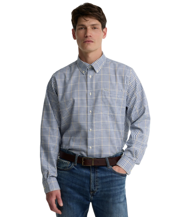 Barbour Henderson Thermo Weave Shirt Deep Blue