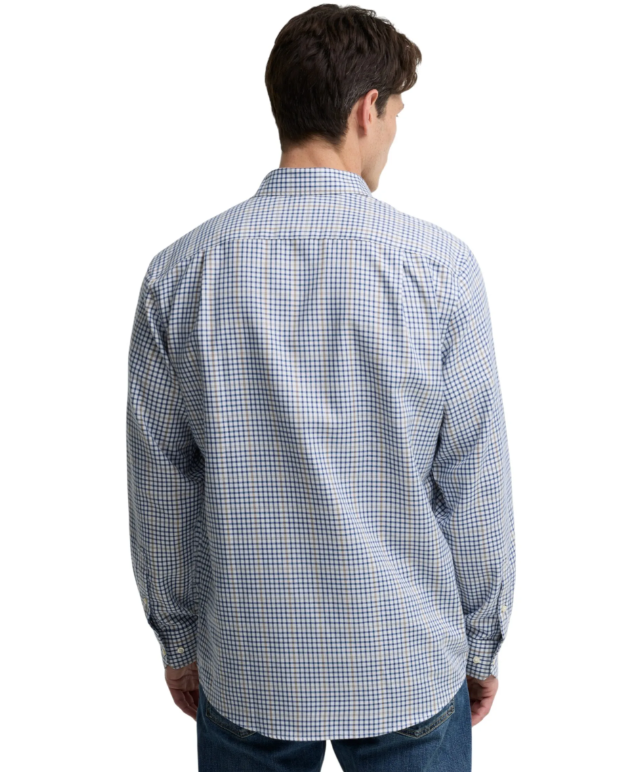 Barbour Henderson Thermo Weave Shirt Deep Blue