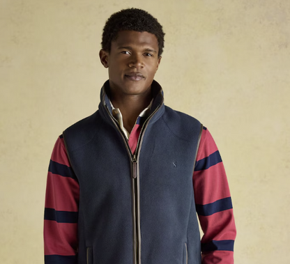Joules Heritage Fleece Gilet Navy