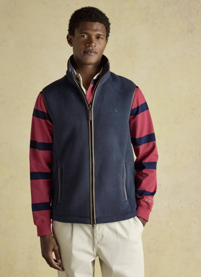 Joules Heritage Fleece Gilet Navy