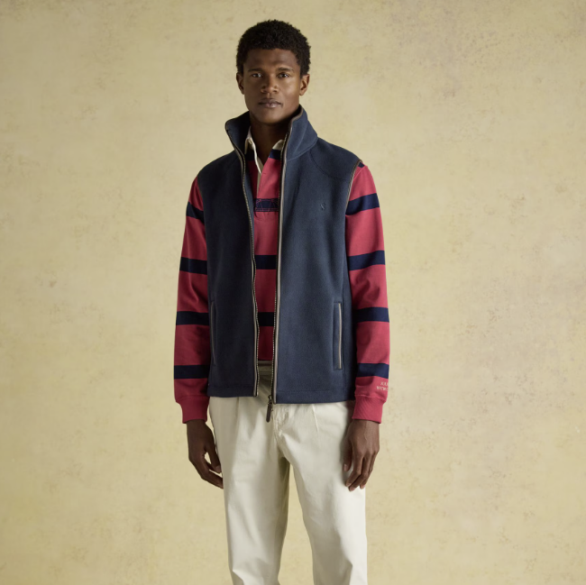 Joules Heritage Fleece Gilet Navy