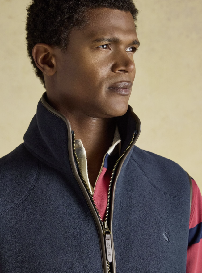 Joules Heritage Fleece Gilet Navy