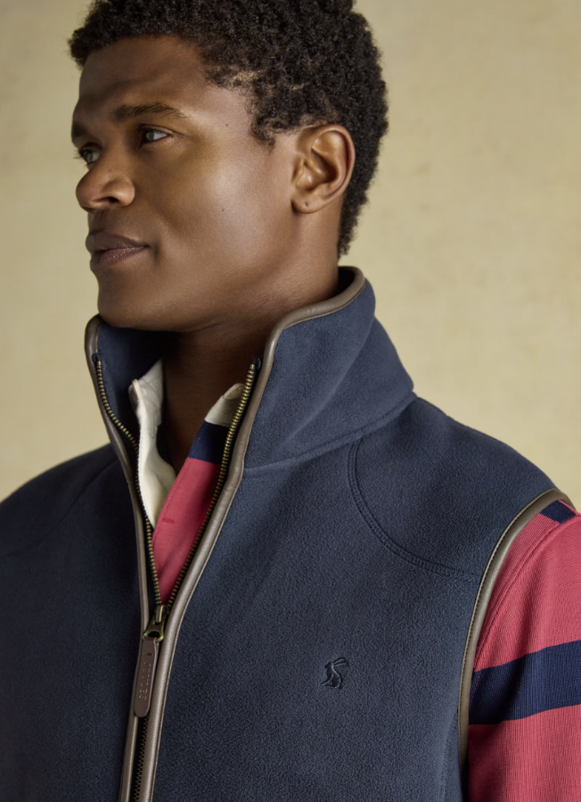 Joules Heritage Fleece Gilet Navy