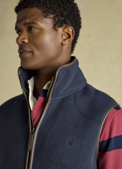 Joules Heritage Fleece Gilet Navy