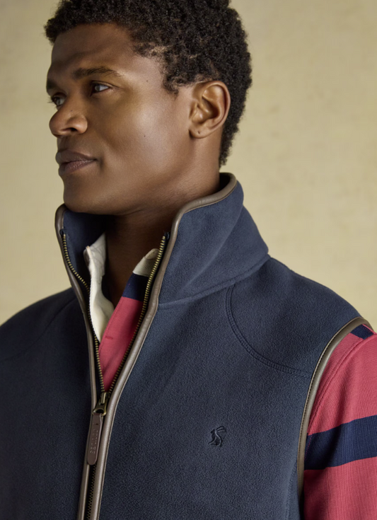 Joules Heritage Fleece Gilet Navy
