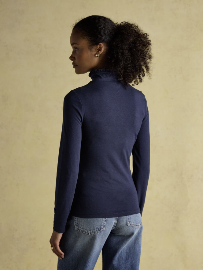 Joules Amy Jersey Top Navy
