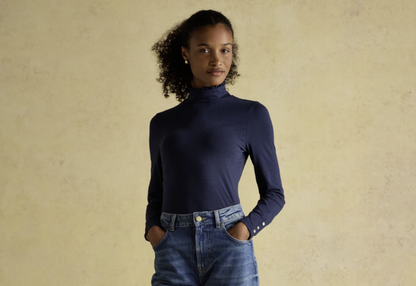 Joules Amy Jersey Top Navy