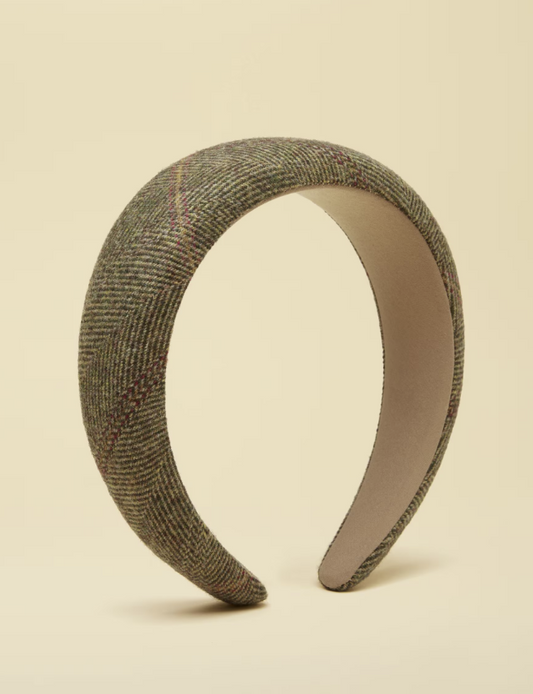 Joules Tessie Green Tweed Headband