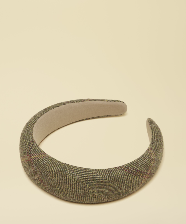 Joules Tessie Green Tweed Headband