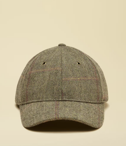 Joules Perry Khaki Tweed Baseball Cap
