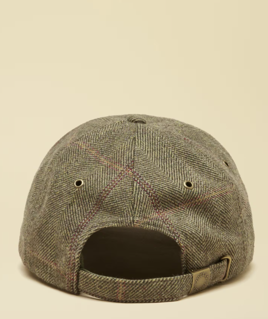 Joules Perry Khaki Tweed Baseball Cap