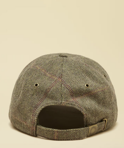 Joules Perry Khaki Tweed Baseball Cap