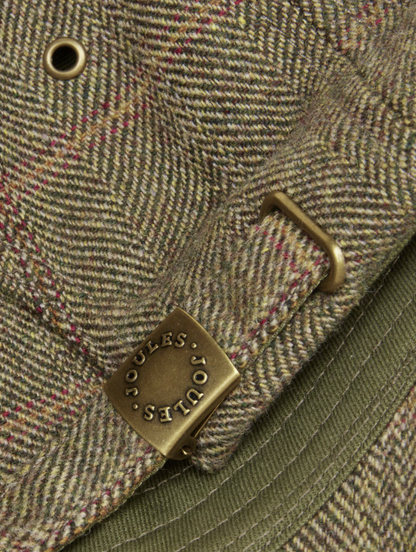 Joules Perry Khaki Tweed Baseball Cap