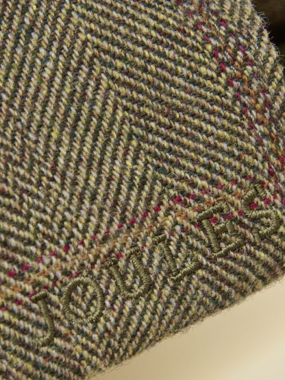 Joules Perry Khaki Tweed Baseball Cap