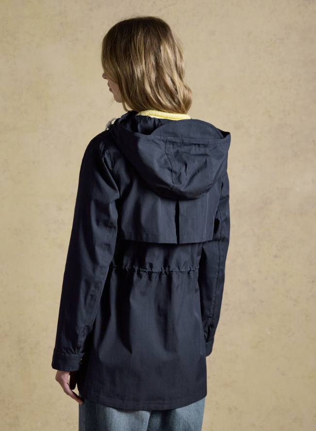 Joules Portwell Hooded Waterproof Raincoat Navy