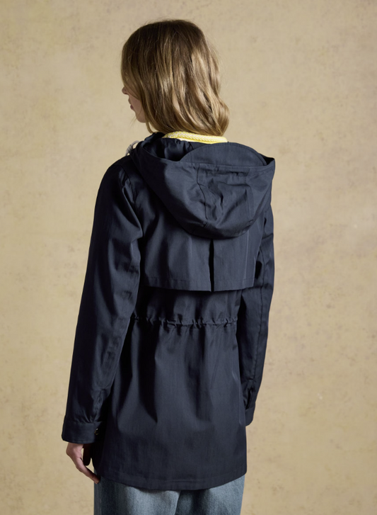 Joules Portwell Hooded Waterproof Raincoat Navy