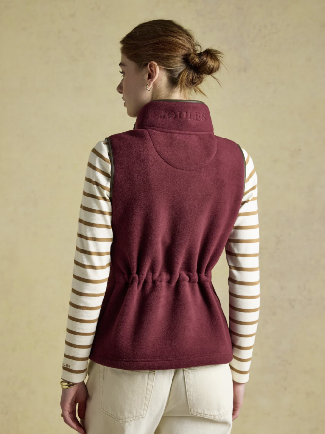 Joules Heritage Regular Fleece Gilet Port