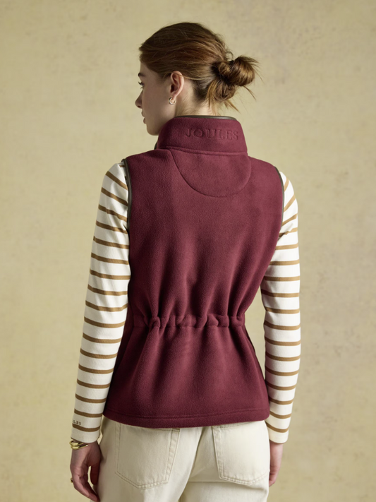 Joules Heritage Regular Fleece Gilet Port