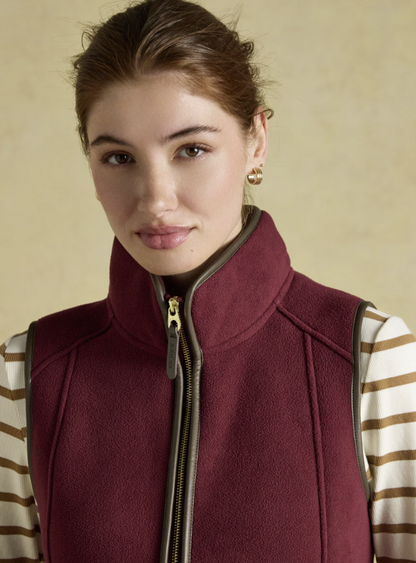 Joules Heritage Regular Fleece Gilet Port