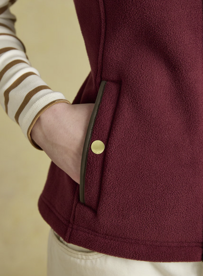 Joules Heritage Regular Fleece Gilet Port