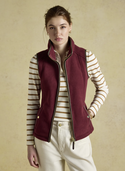 Joules Heritage Regular Fleece Gilet Port