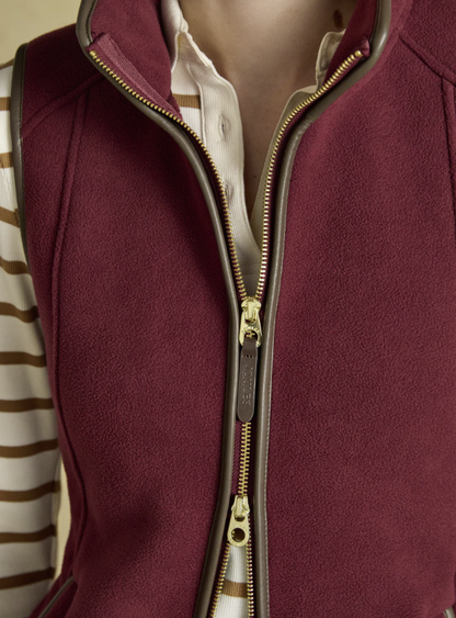 Joules Heritage Regular Fleece Gilet Port
