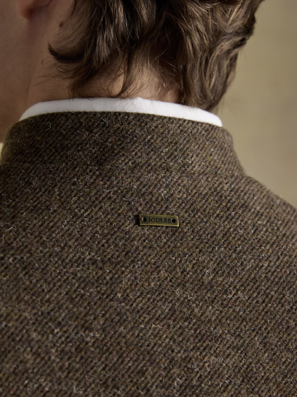 Joules Tweed Gilet Brown