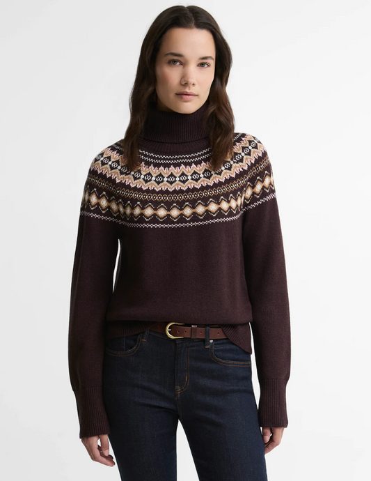 Barbour Darwen Knitted Jumper Seal Brown
