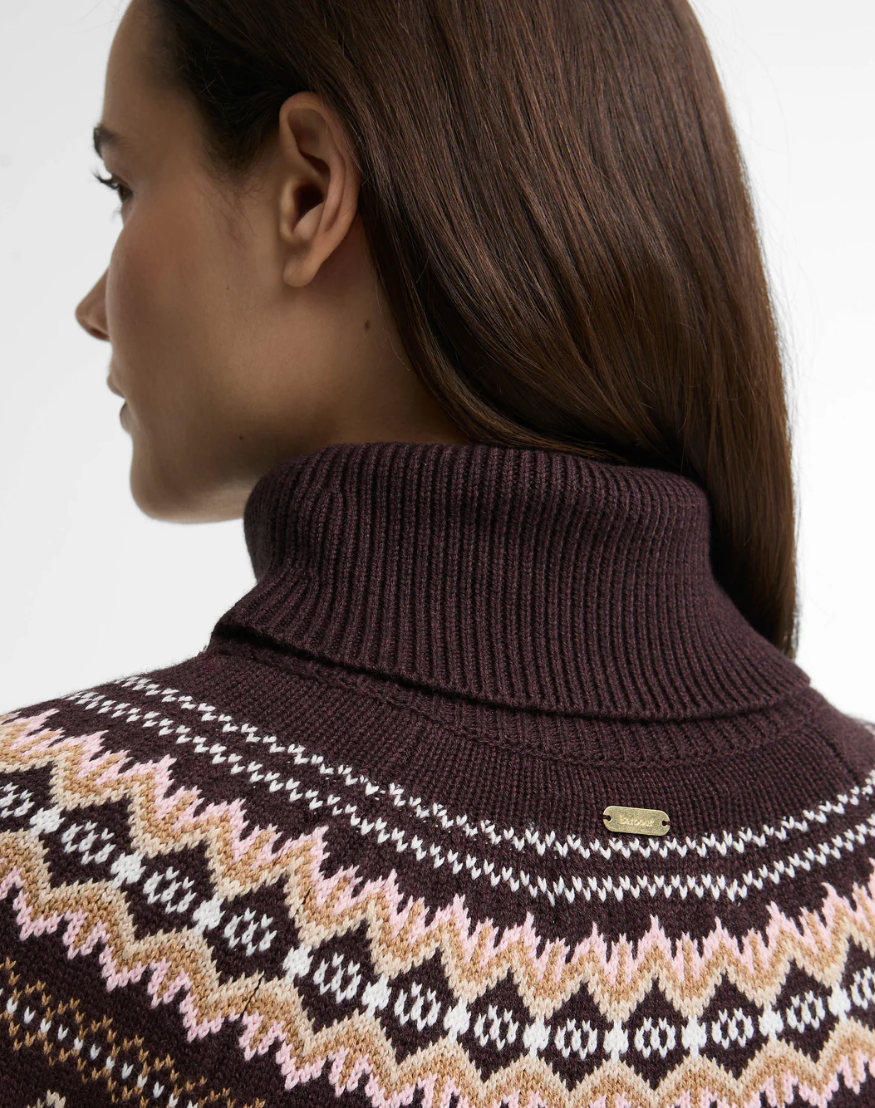 Barbour Darwen Knitted Jumper Seal Brown