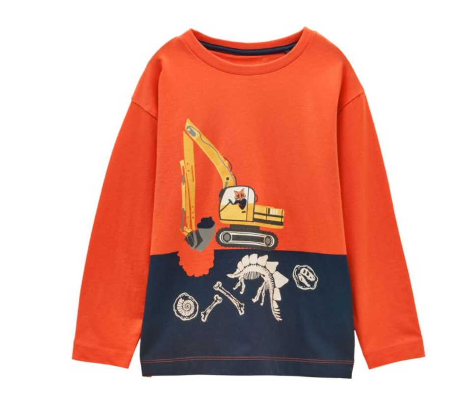 Joules Finlay Digger Long Sleeve Graphic T-shirt