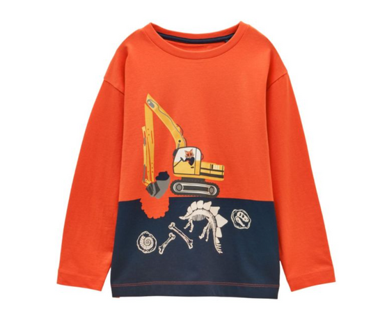 Joules Finlay Digger Long Sleeve Graphic T-shirt