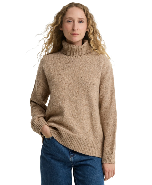 Barbour Stanford Fleck Knitted Jumper Warm Trench