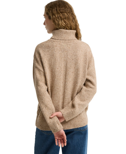 Barbour Stanford Fleck Knitted Jumper Warm Trench