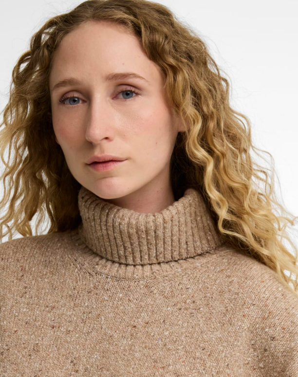 Barbour Stanford Fleck Knitted Jumper Warm Trench
